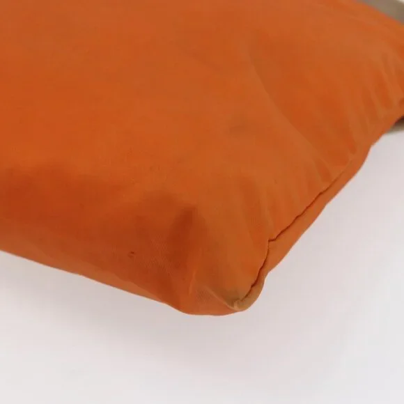 Authentic PRADA Shoulder Bag Nylon Orange Silver - Picture 15 of 16